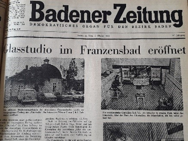 Pioniere des Studioglases – das Glasstudio im Franzensbad (1976-1986)