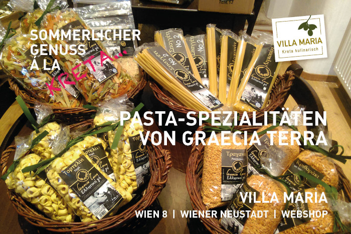 Sommerlicher Genuss á la Kreta: Pasta-Spezialitäten von Graecia Terra