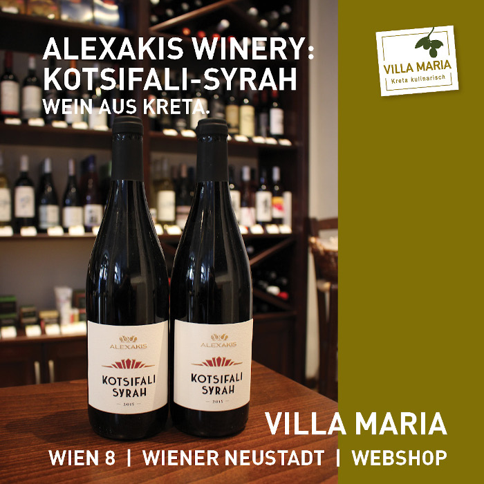 Villa Maria – Wein der Woche: Alexakis Winery: Kotsifali-Syrah