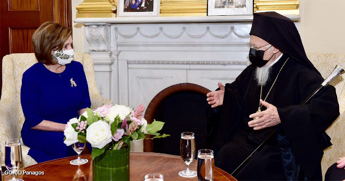 Ecumenical Patriarch Bartholomew Meets with Speaker of the House