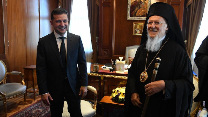 Τηλεφωνική επικοινωνία του Προέδρου της Ουκρανίας με τον Οικουμενικό Πατριάρχη