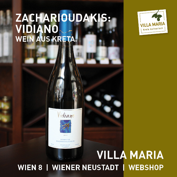 Villa Maria – Wein der Woche: Domaine Zacharioudakis: Bio-Vidiano