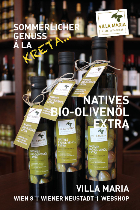 Sommerlicher Genuss á la Kreta: Villa Maria – Natives Bio-Olivenöl Extra