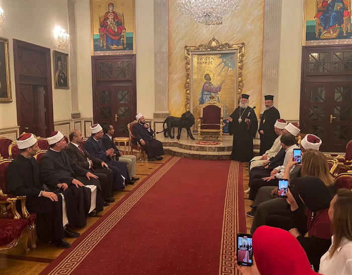 Επίσκεψη Μουσουλμάνων Και Χριστιανών Αιγυπτίων Πολίτων στην ΑΘΜ Πατριάρχη Αλεξανδρείας