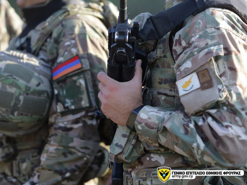 Συνεκπαίδευση Εθνικής Φρουράς Κύπρου και Ενόπλων Δυνάμεων της Αρμενίας