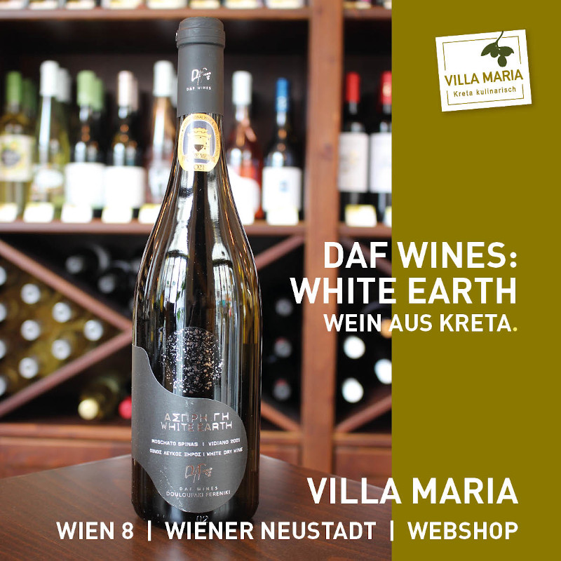 Villa Maria – Wein der Woche: DAF Wines – White Earth (Muscat Spinas-Vidiano)
