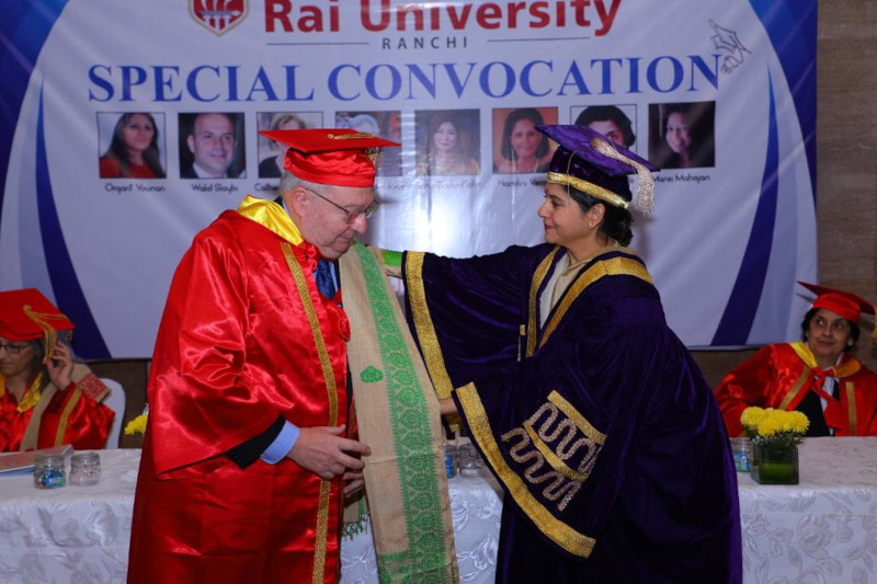 Αναγόρευση Γιάννη Χρυσουλάκη σε Επίτιμο Διδάκτορα του Πανεπιστημίου Jharkhand Rai, Ranchi  στην Ινδία