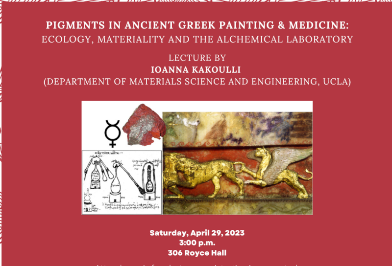 UCLA: Pigments in Ancient Greek Painting & Medicine