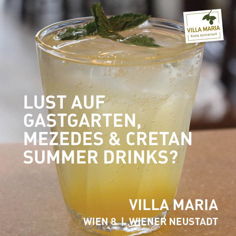 Lust auf Gastgarten, Mezedes & Cretan Summer Drinks?