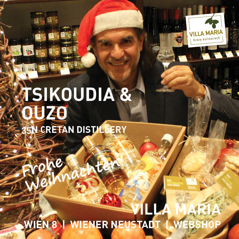 Frohe Weihnachten: 35N Cretan Distillery – Tsikoudia & Ouzo