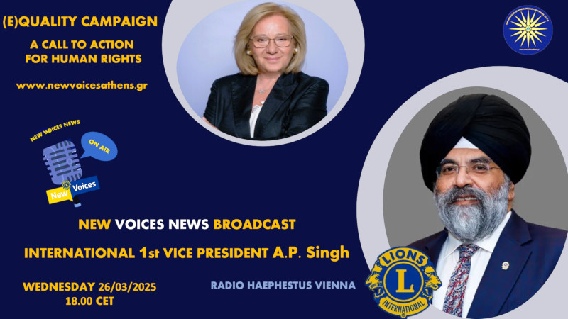 New Voices News Interview with Lions International 1st Vice President Arvinder Pal Singh